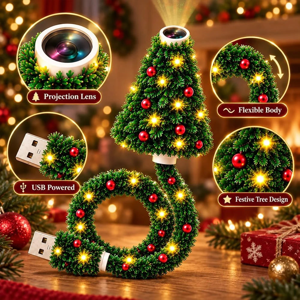 Proyector Navideño de Mesa USB