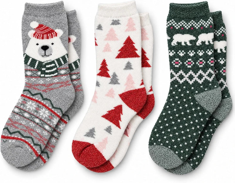 Cuddl Duds Plushfill Holiday Lounge Socks