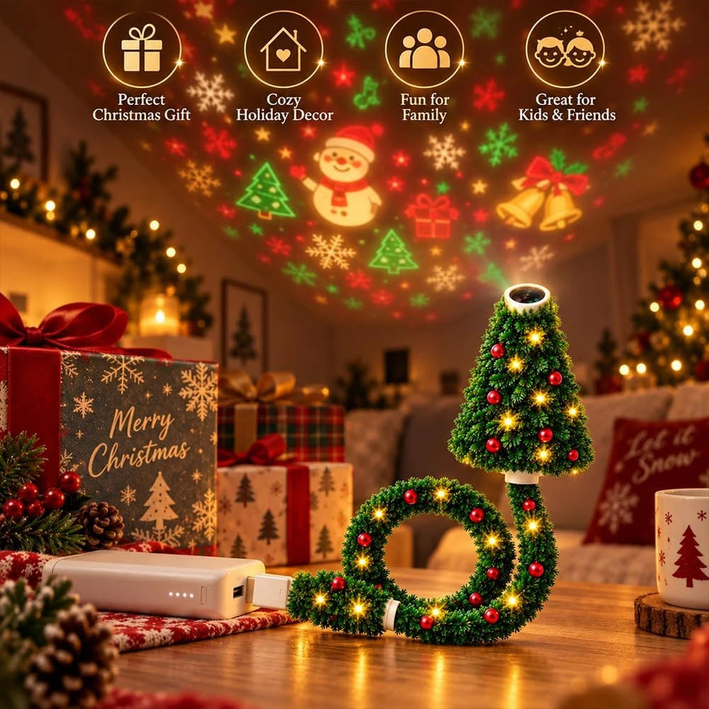 Proyector Navideño de Mesa USB