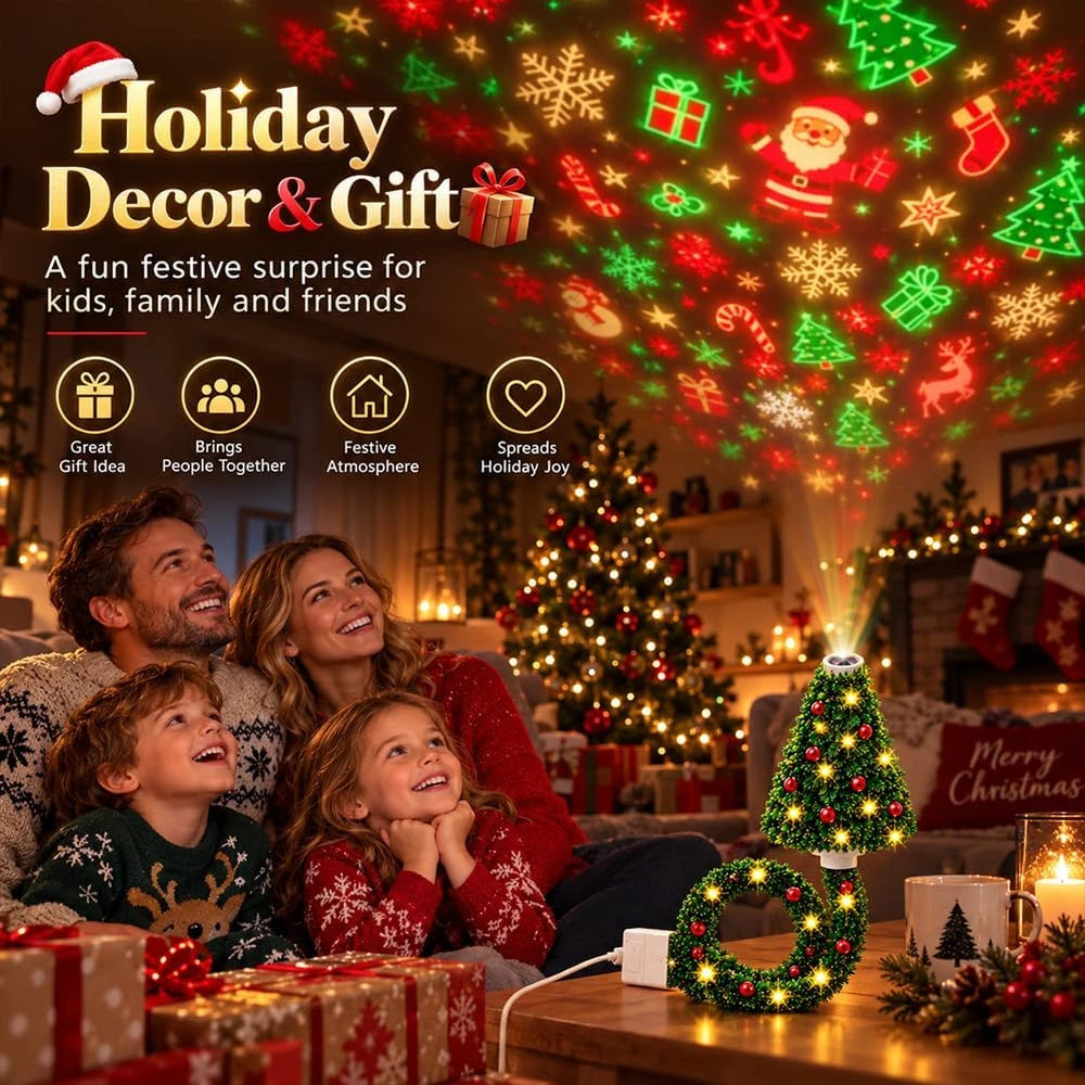 Proyector Navideño de Mesa USB